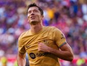 ليفاندوفسكى يحقق رقماً مميزاً فى فوز برشلونة بعيد ميلاده الـ34