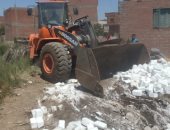 إزالة 8 حالات تعد على أراض زراعية بمركز إبشواى فى الفيوم