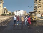 قطار تطوير المناطق القديمة يصل منطقة قبضايا بحى الزهور فى بورسعيد 