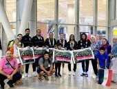 منتخب ناشئي الاسكواش يصل إلى القاهرة بعد حصد وصافة بطولة العالم