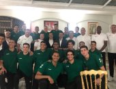 بعثة منتخب شباب اليد تلبي دعوة سفارة مصر فى رواندا على حفل العشاء
