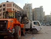 رفع 85 طن قمامة ومخلفات بميادين حي المنتزه ثان بالإسكندرية