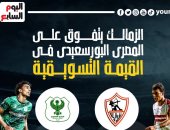 الزمالك يتفوق على المصرى البورسعيدى فى القيمة التسويقية.. إنفو جراف