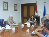 محافظ دمياط تبحث الموقف الحالى لمشروع معالجة صرف صحي طبل