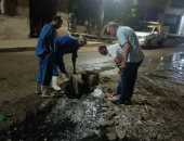 محافظ الشرقية يتابع أعمال شفط مياه الصرف الصحى بشارع حسن صالح بالزقازيق