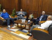 "تربية رياضية الإسكندرية" تستقبل رئيس اتحاد كرة القدم لبحث التعاون المشترك