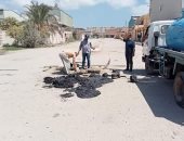 حملات لتطهير صفايات الأمطار وغرف الصرف الصحى بعدد من مراكز ومدن كفر الشيخ