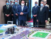 الرئيس السيسى يتفقد استاد القرية الأولمبية بهيئة قناة السويس