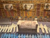قصة أثر.."الأوشابتى" تماثيل فرعونية من الفيانس الأزرق تزين متحف الغردقة