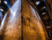 حلاوة بلدى .."محمد" يشارك موهبته بتصوير جمال معبد حتحور  