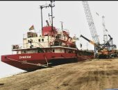 ميناء غرب بورسعيد يستقبل السفينة BOMAR CERES بحمولة 5500 طن صودا كاوية