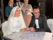 الزميل هاني محمد يحتفل بزفافه على ريم مصطفى