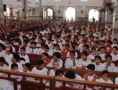 الكنيسة تنظم قداسا للأطفال بإيبارشية البحر الأحمر