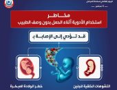 الصحة تكشف مخاطر استخدام الأدوية خلال فترات الحمل دون إشراف طبى 