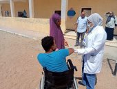 قافلة جامعة القناة الشاملة لقرية الحجاز تقدم الكشف والعلاج المجانى لـ670 مواطنا