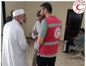 الهلال الأحمر ينفذ حملات تثقيف صحى وكشف طبى بمناطق شمال سيناء 