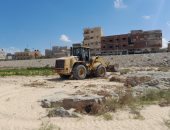 تجهيز مجرى الوادى وسط العريش لاستقبال السيول