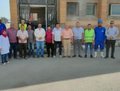 جهاز تنظيم مياه الشرب يتابع تشغيل محطة معالجة الصرف الصناعى بقويسنا