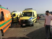 مصرع شخص وإصابة 9 آخرين فى حادث تصادم 3 سيارات جنوب بورسعيد