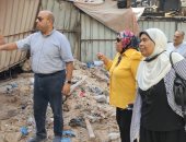ضبط 100 مخالفة إشغال طريق ورفع 50 طن مخلفات وسط الإسكندرية