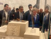 رئيس اللجنة الأولمبية الدولية يزور متحف الحضارات.. صور
