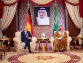 ولى العهد السعودى والمستشار الألمانى يبحثان جهود تحقيق السلم الدولى