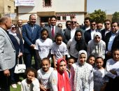 وزير الشباب والرياضة يفتتح 3 ملاعب خماسية بتكلفة 3 ملايين حنيه فى بنى سويف