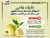 خليك واعى.. الجوافة جيدة ولا صحة لظهور ديدان فى المحصول.. إنفوجراف