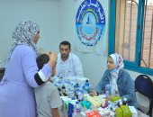 الكشف الطبى على 1177 حالة بقرية البياض بقافلة حياة كريمة لجامعة كفر الشيخ