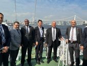 وزير النقل يزور ميناء طوكيو البحرى.. صور