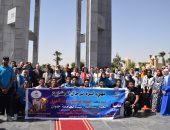 على أنغام الأغانى الوطنية.. جامعة حلوان تستقبل الطلاب الجدد والقدامى