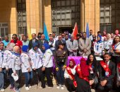 رئيس جامعة الإسكندرية يطالب الطلاب بالتفوق والتميز فى أول يوم دراسة