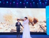 شيرين ومحمد أسامة ينشدان "وانت ماشى فى سيناء حاسب" خلال الندوة التثقيفية 