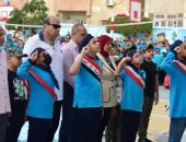 مدارس بورسعيد تحتفل بانتصارات أكتوبر فى طابور الصباح.. صور 