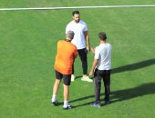 جاريدو والقيصر يطمئنان علي جاهزية ستاد الإسماعيلي