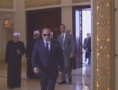 الرئيس السيسي يصل مقر انعقاد احتفال وزارة الأوقاف بالمولد النبوى الشريف