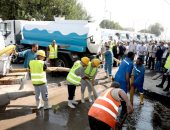 محافظ بنى سويف يتفقد استعدادات شركة المياه لموسم الشتاء وتقلبات الطقس