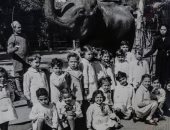 فى زمن الأبيض والأسود.. رحلة مدرسية إلى حديقة حيوان الجيزة عام 1947