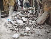 سقوط أجزاء من عقار قديم بالإسكندرية دون إصابات بسبب سوء الطقس