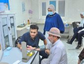 إجراء الكشف الطبى على 1308 مواطنين بقافلة طبية مجانية ضمن حياة كريمة بكفر الشيخ