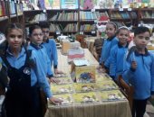مدرسة بكفر الشيخ تحتفل بذكرى انتصارات أكتوبر بمعرض للكتب.. صور