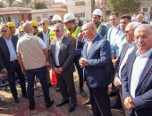 وزير النقل ورئيس المنطقة الاقتصادية لقناة السويس يتفقدان ميناء غرب بورسعيد ومحطة حاويات بورسعيد  