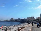 الطقس في الإسكندرية .. غير مستقر وانخفاض فى درجات الحرارة.. صور