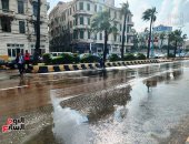 الطقس فى الإسكندرية.. أمطار غزيرة تفاجئ عروس البحر "صور"