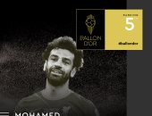 محمد صلاح يتفوق على مبابى ويحتل المركز الخامس فى ترتيب الكرة الذهبية