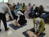 برنامج تدريبي على الإنعاش القلبي الرئوي الأساسي بمستشفى حميات بنها