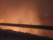 إخماد حريق بمنطقة أعشاب بالقرب من الكوبرى العائم ببورسعيد