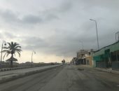 سقوط أمطار خفيفة والغيوم تغطى السماء بشمال سيناء