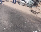 مصرع 3 أشخاص وإصابة 5 آخرين في حادث تصادم 4 سيارات على الزراعى الشرقى بسوهاج