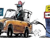 كاريكاتير.. الاحتياطى النفطى يدفع الحزب الديموقراطى الأمريكى للفوز بالانتخابات